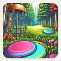 Colorful Disc Golf Course