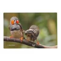 A Cheeky Pair of Zebra Finches Placemat