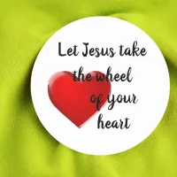 Let Jesus Take the Wheel of Your Heart Sticker