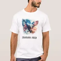 *~* AP16 American Flag USA Bald Detail EAGLE T-Shirt