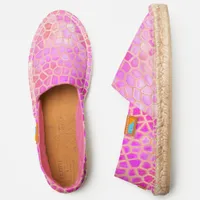 Pink Dinosaur Hide Espadrilles