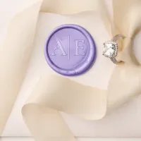 Wedding Accent Initials Lavender ID992 Wax Seal Stamp