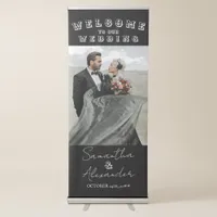 Western Roll Up Photo Wedding Welcome Entrance Retractable Banner