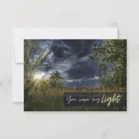 Stormy Weather Dark Skies Thank You Card