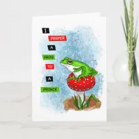 I Prefer a Frog to a Prince | Frog Artwork Card