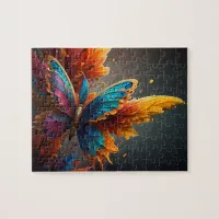 Delightful Cute Blue world of a butterfly Jigsaw Puzzle