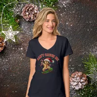 Cute Funny Christmas Gingerbread Man Shirt for Mom