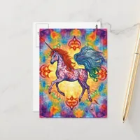 The Colorful Appaloosa Unicorn Postcard