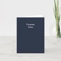 Modern Minimalist Baltic Sea Wedding Thank You Card