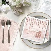 Satin Jewel Sweet Sixteen Rose Gold ID260 Napkins