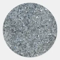 Faux Sparkle Classic Round Sticker