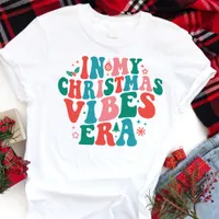 In My Christmas Vibes Era Retro Christmas Tri-Blend Shirt