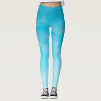 *~* Serene Reach for the Sky Watercolor Leggings