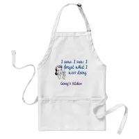 I Came Saw Forgot Forgetful Funny Adult Apron