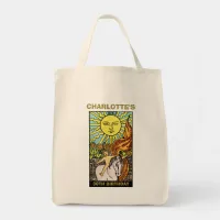 30th Birthday Party | Sun Tarot Card Name & Photo Tote Bag