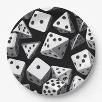 Dice Delight: A Geometric Cascade Paper Plates