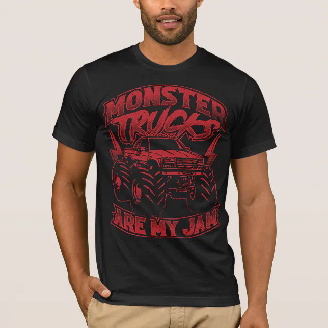 Monster Truck Car for Birthday Boy Toddlers Youth  T-Shirt