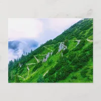 The steep path on the mountain, custom  postcard