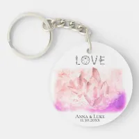 *~* "LOVE"  Crystals Events  SWAG Weddings Keychain