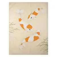 Feng Shui Koi Pond Table Cloth