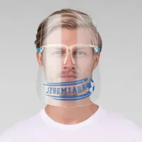 Personalized Flying Soccer Ball Face Shield