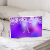 Fancy Stylish Violet Purple Modern Glam Glittery HP Laptop Skin