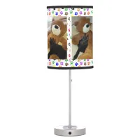 German Shepherd Puppy & Giant Teddy Bear, ZKA Table Lamp