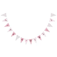 Its a Girl Pink Ladybug Themed Baby Shower Banner