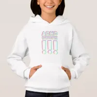 ADHD the sounds!! Pastel Colors Hoodie