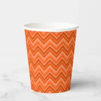 Seven Shades of Orange Zig Zag Paper Cups