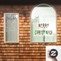 Merry Christmas Snowman Office, Home & Store Vinyl Window Cling