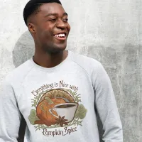 Pumpkin Spice Coffee Vintage Style Art Sweatshirt