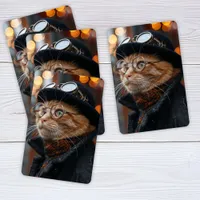 Steampunk Cat Playing Cards