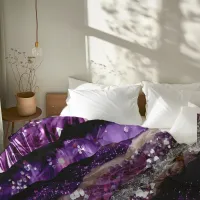 *~* Amethyst Purple Glitter Glam AP66 Duvet Cover