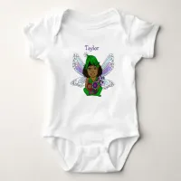 Personalized New Baby Girl Fairy Baby Bodysuit