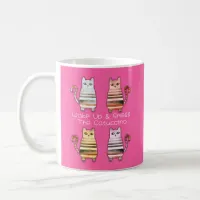 cute cats for cat lovers and coffee lovers mug