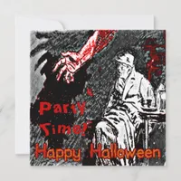 Vintage Halloween Hand in the Dark Invitation