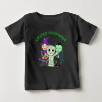 My First Halloween Witch, Mummy and Vampire Baby T-Shirt