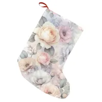 Elegant Rose Blossoms Small Christmas Stocking