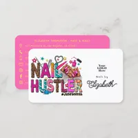 Colorful African American Juneteenth Nail Hustler Business Card