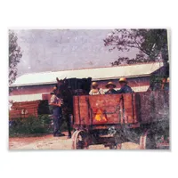 Amish Boy Waves Photo Print