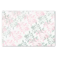 Modern abstract floral botanical leaf tissue paper