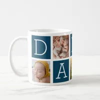 Custom Daddy Father's Day 5 Photo Collage Coffee Mug