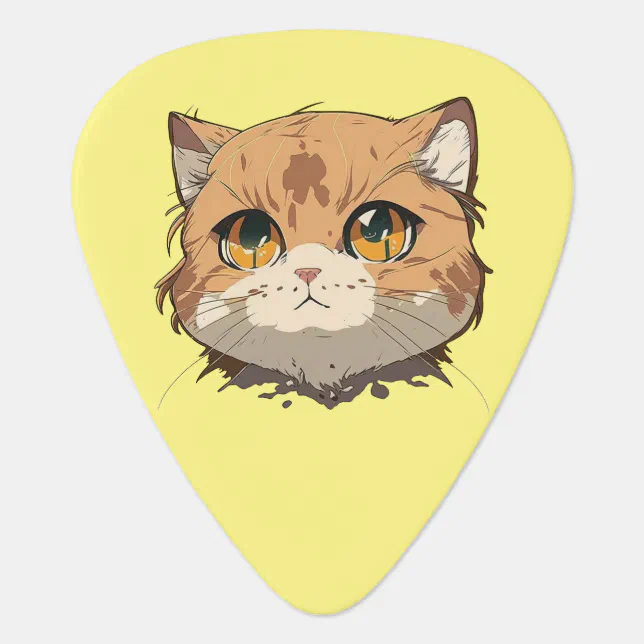 Anime Cat Face Guitar Pick
