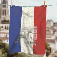 Flag and Symbols of France ID156 Fleece Blanket