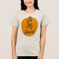 Oh My Gourd Fall Pumpkin Art Slogan Tri-Blend Shirt