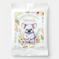 Koala Bear Themed Girl's Happy Birthday Margarita Drink Mix