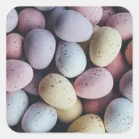 Pastel Colored Easter Eggs Stickers