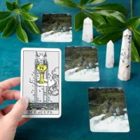 Scenic Rhine Falls in Switzerland Nature Tarot