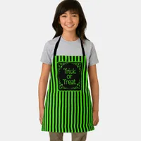 Slime Green Trick or Treat  Apron